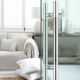 Glass door handle